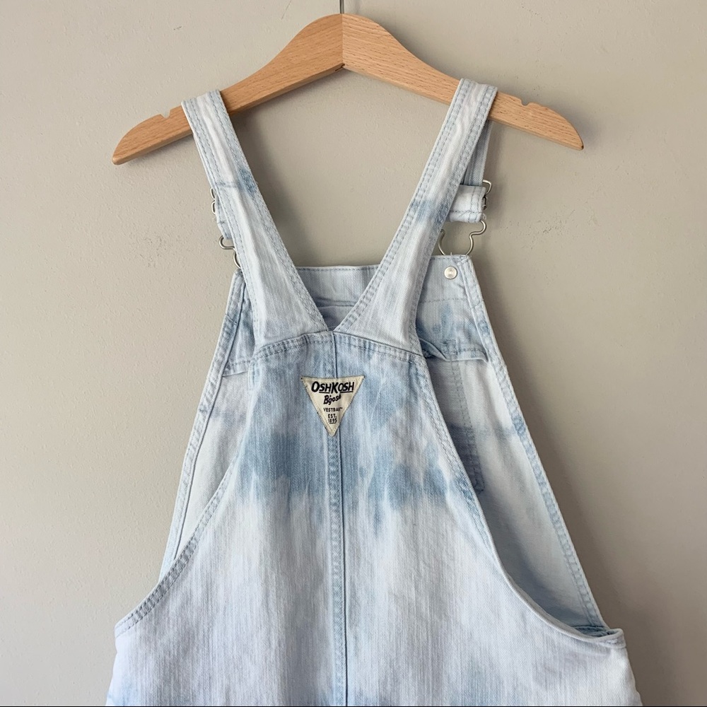 OshKosh B’gosh Denim Jean Tie Dye Overall Dress - Picture 4 of 6